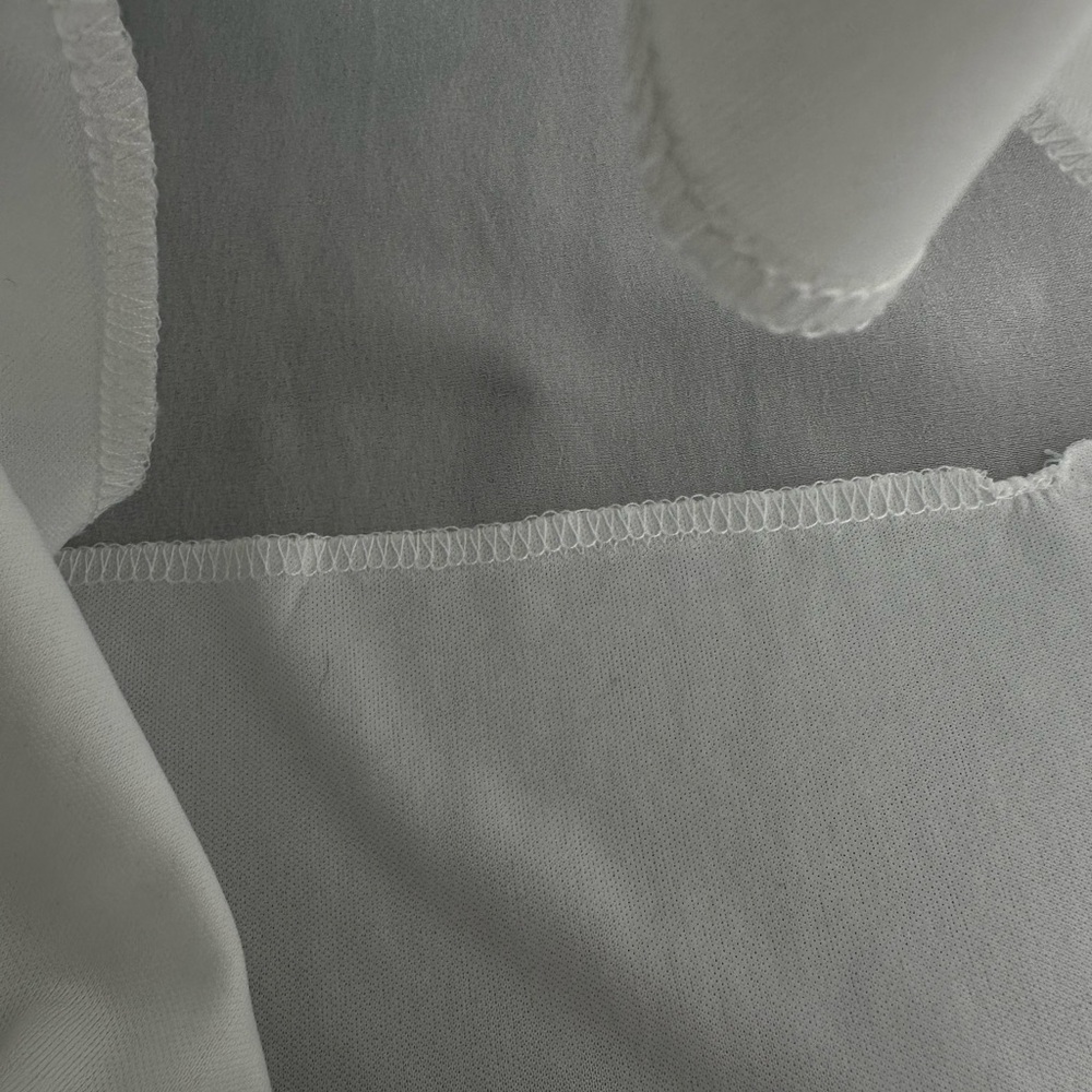 White Satin Wide-Leg Pants Beach Vacation - Picture 8 of 8